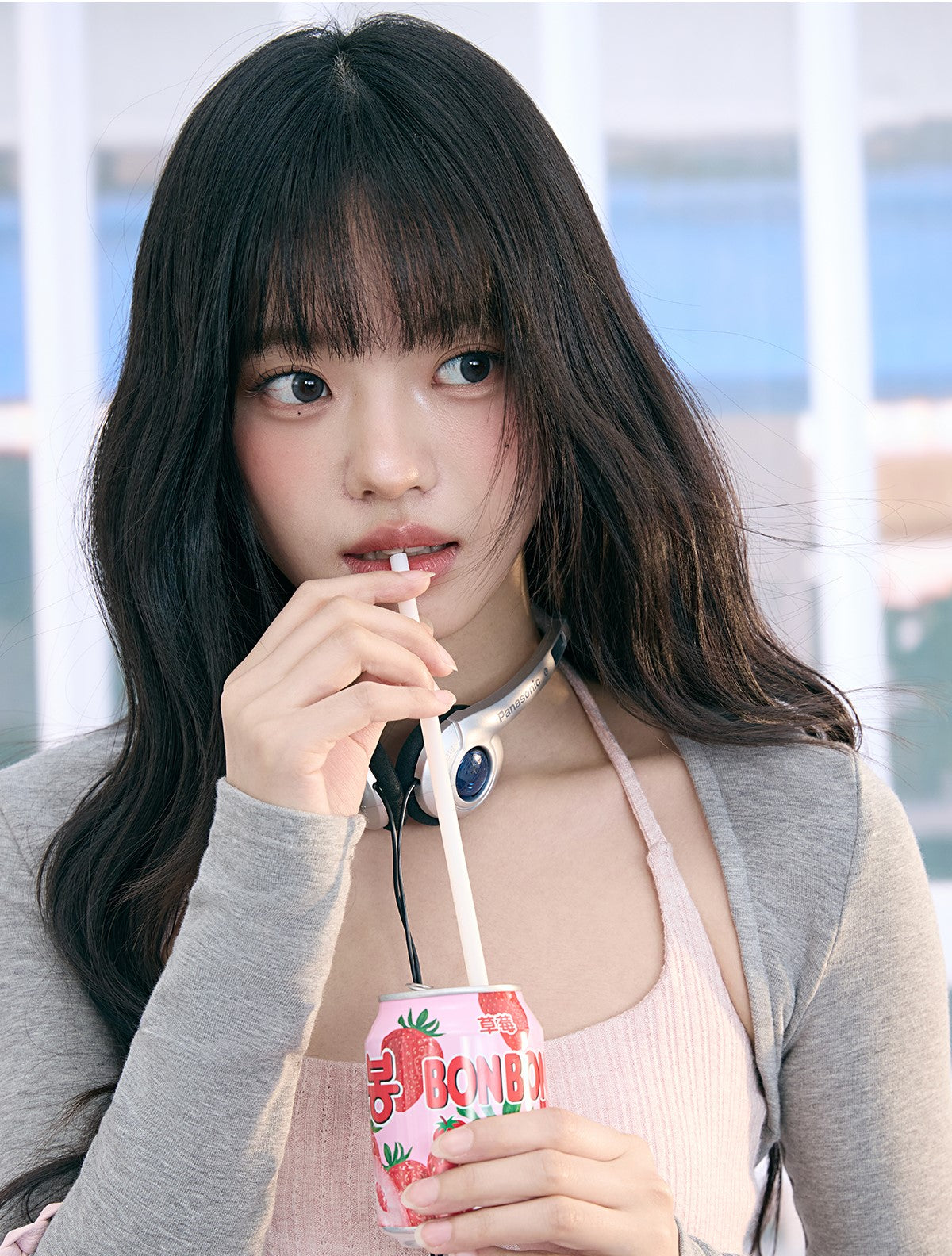 Two-piece Pink Camisole+Short Cardigan WEE0066