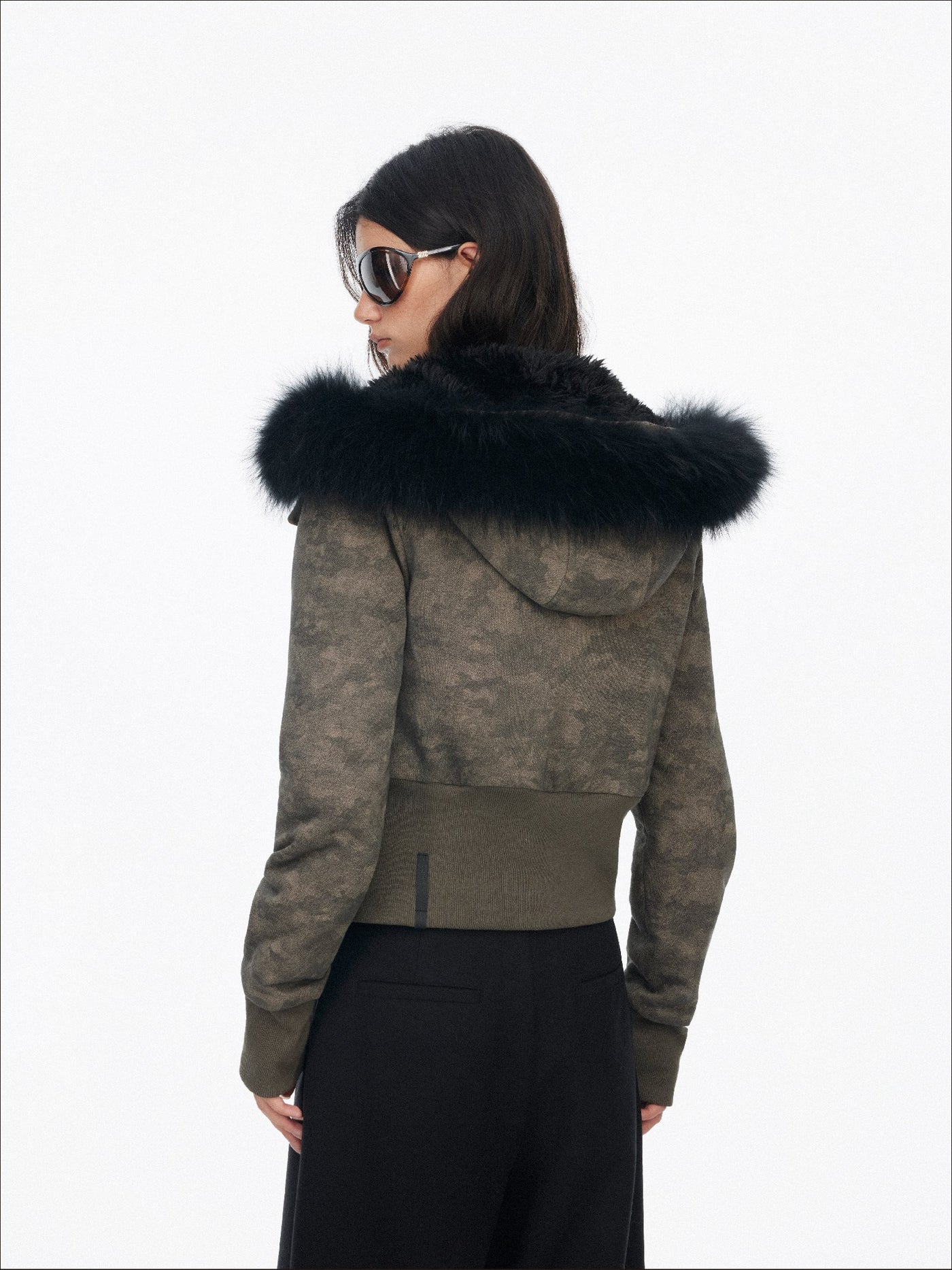 Fur Collar Hooded Sweatshirt Jacket SAL0201