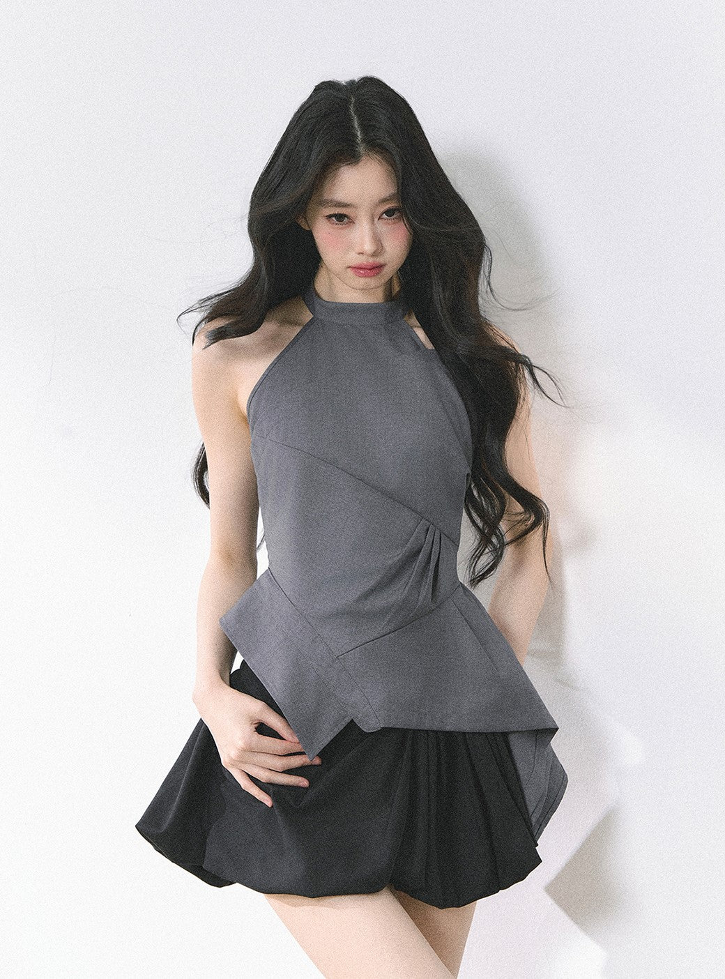 Waist Slimming Halter Neck Top DIA0466