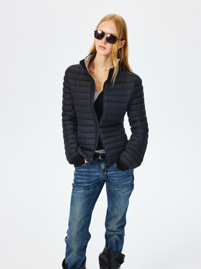 Quilted Lightweight Stand Collar Down Jacket CUR0264