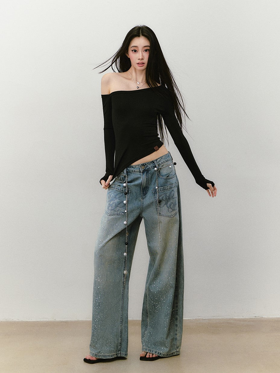 One Shoulder Irregular T-shirt VIA0338