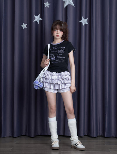 Printed Bow Tie T-shirt SAG0275