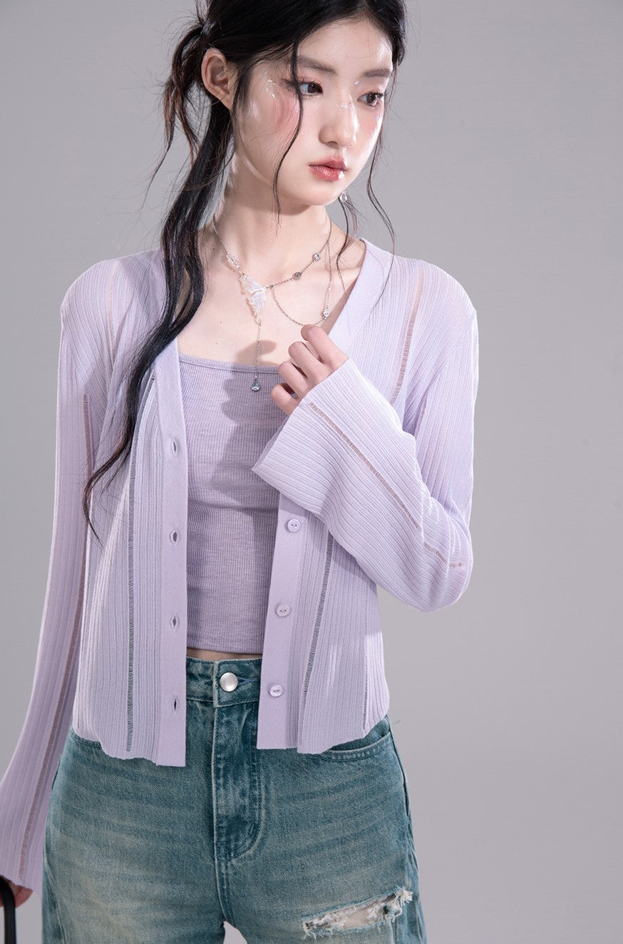 Thin Sunscreen Knitted Cardigan COT0280