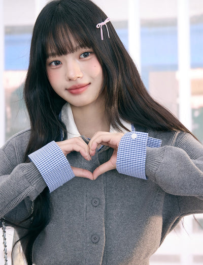 Fake Two-Piece Shirt Collar Sweater WEE0075