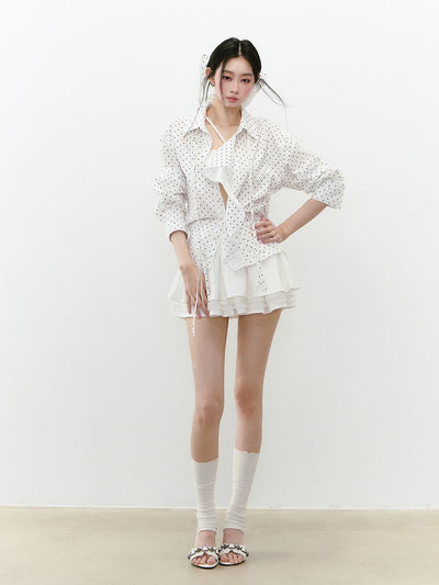 Layered Sunshade Short Shirt VIA0243