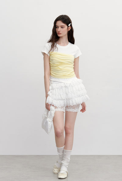 Fake Two-piece Short-sleeved T-shirt AYF0099