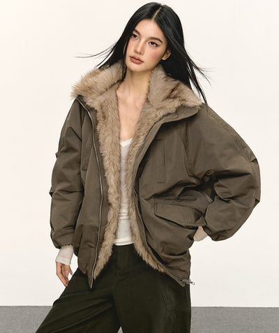 Eco-friendly Fur Collar Down Jacket ANA0079