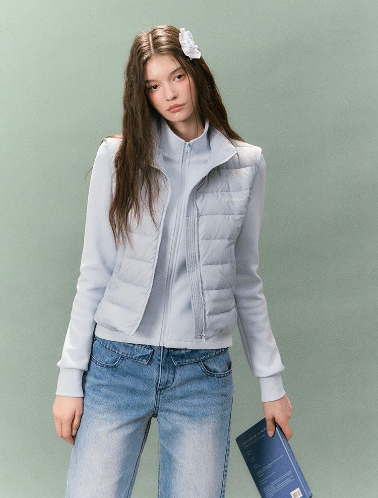 Lightweight Stand Collar Down Vest LAL0235