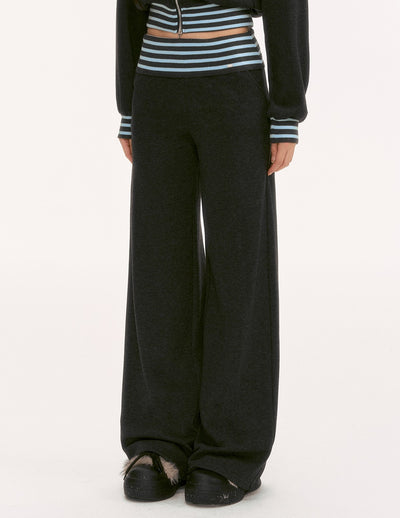 Waist Color Block Striped Casual Pants WEE0129