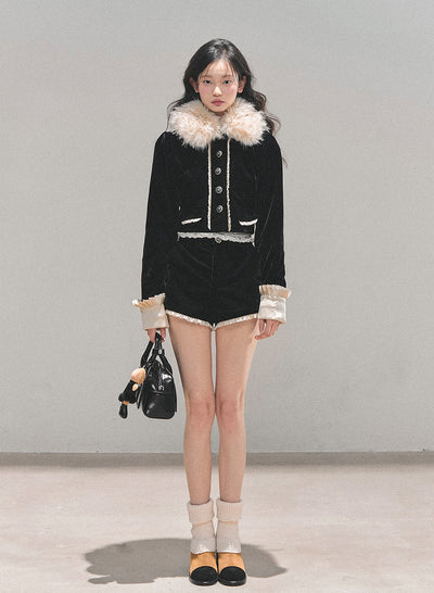 Snow Country Fur Short Jacket/Shorts DIA0702