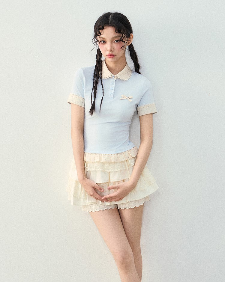 Fake Two-piece Splicing T-shirt NTO0227