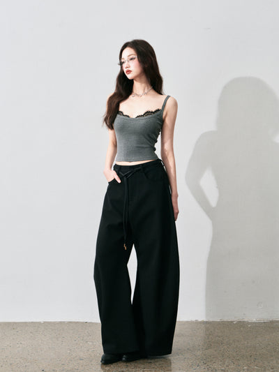 Lace Splicing Layered Camisole LUL0139