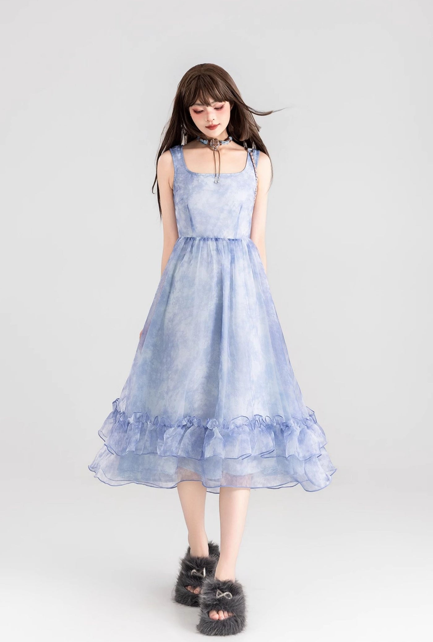 Clear Fairy Royal Style Suspender Dress KEI0098