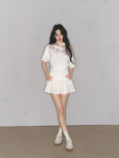 Rose Choker/Lace Short Skirt SAL0169
