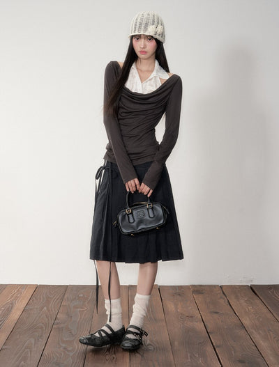 Fake Two-piece Slim-fit Top SOO0026