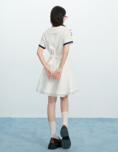 Small Wings Short Sleeve Dress NTO0220