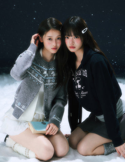 Nordic Design Jacquard Knit Cardigan WEE0106