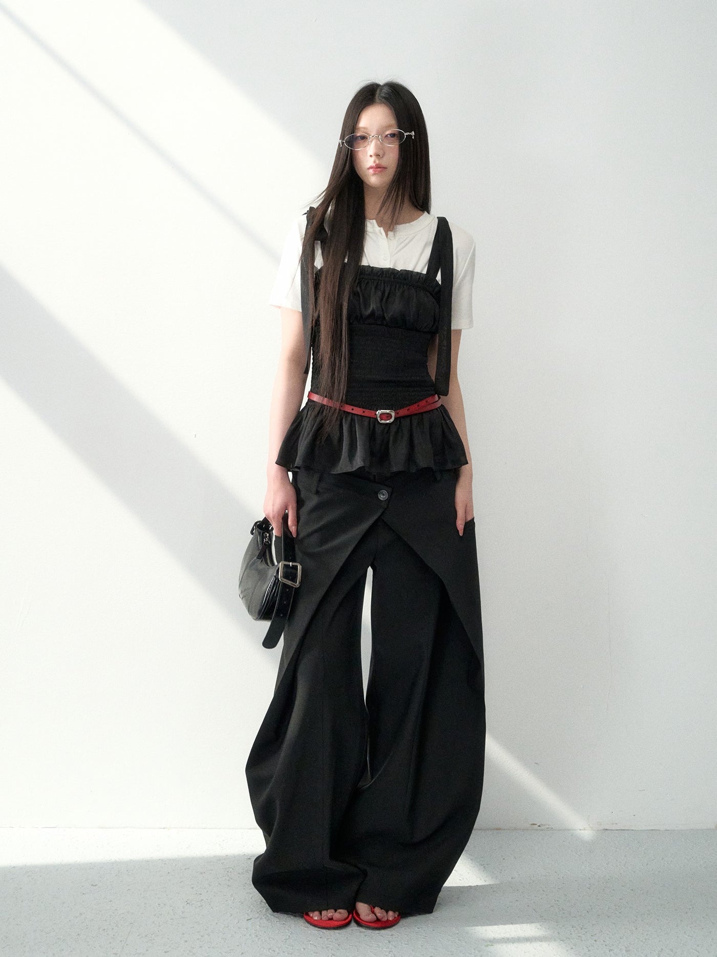 Double Waist Wide-leg Suit Pants LAL0181