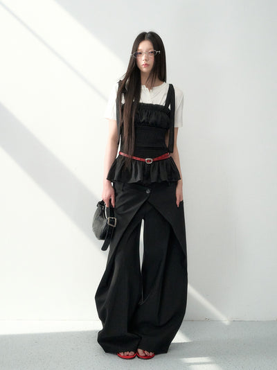 Double Waist Wide-leg Suit Pants LAL0181
