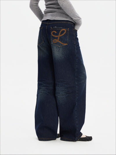 Washed Classic Loose Wide Leg Jeans SAL0206