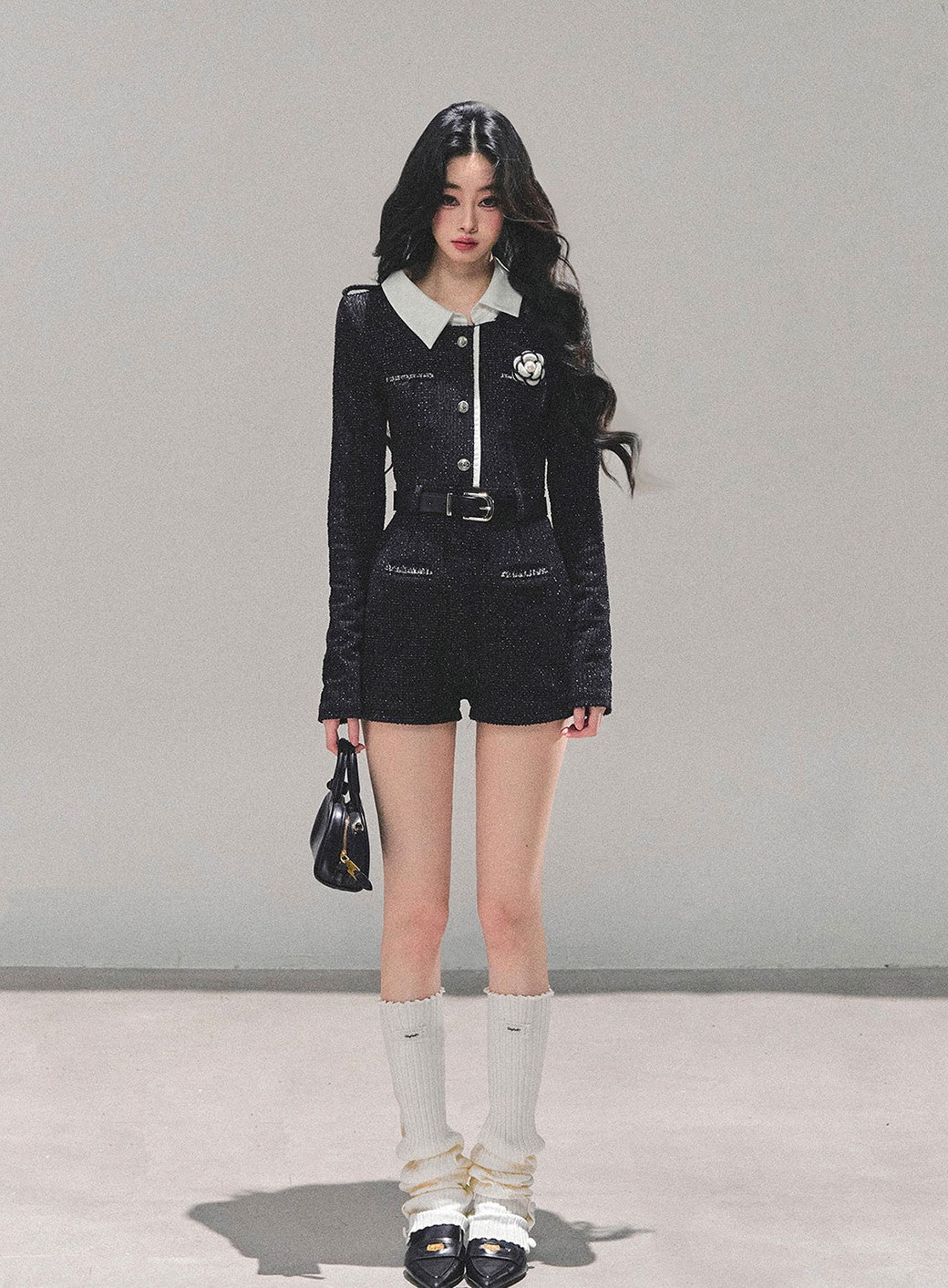 Luxurious Style Flower Decorated Jumpsuit DIA0684