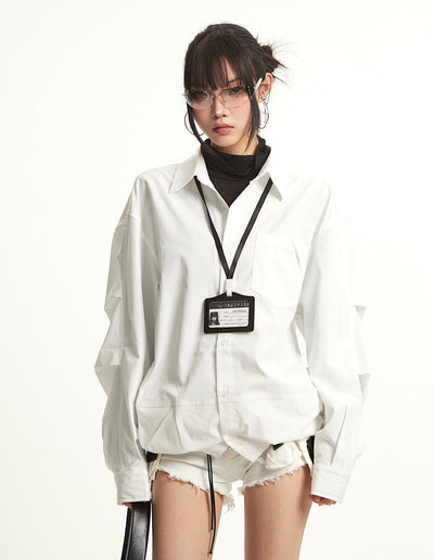 Loose Long Sleeve Lapel Shirt UNC0280