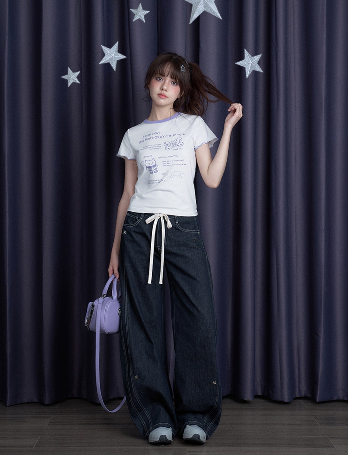 Printed Bow Tie T-shirt SAG0275