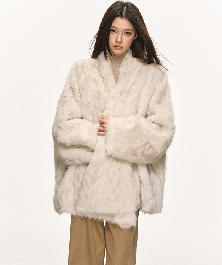 Eco-friendly Fur Plush Coat ANA0077