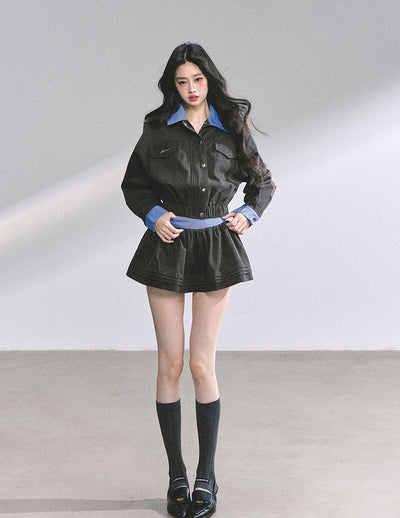 British Urban Workwear Jacket/Short Skirt DIA0571