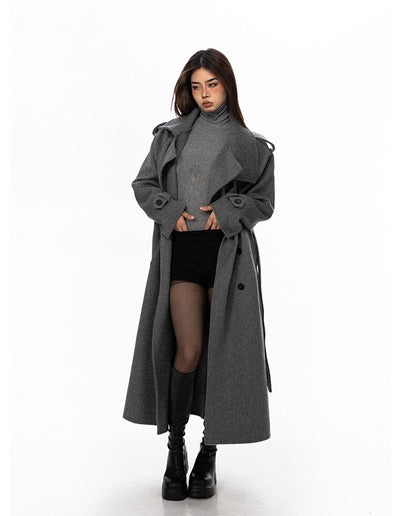 Double-sided Woolen Long Coat BLA0092