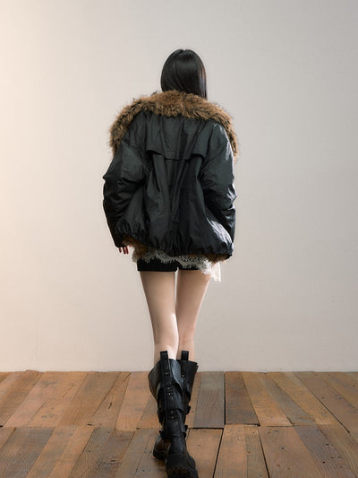 Large Fur Collar Down Jacket VIA0352
