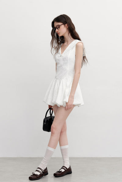 French Sleeveless Sailor Dress AYF0098