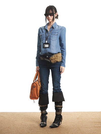 Retro Slim Fit Flared Skinny Jeans UNC0313