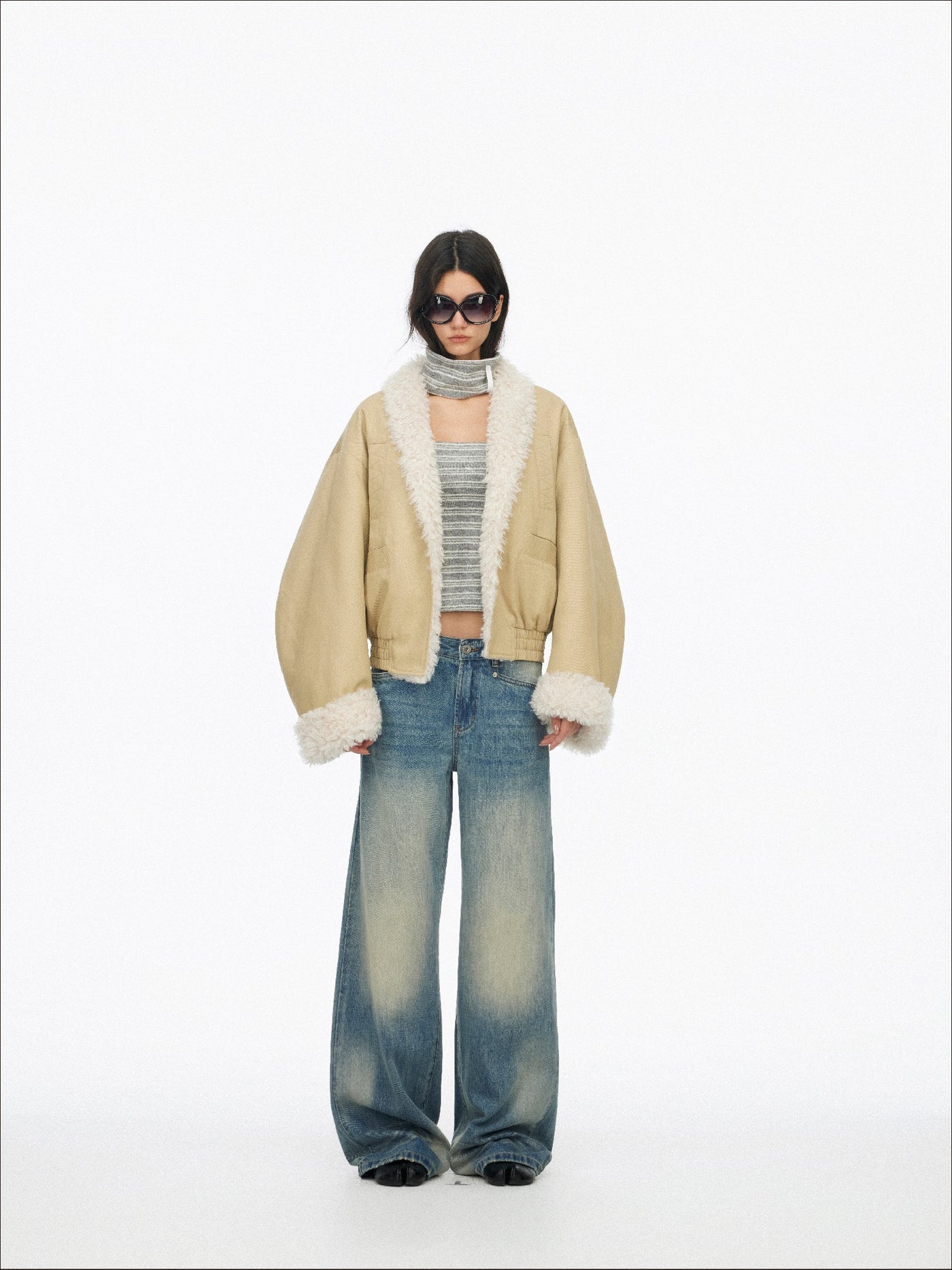 Fur Collar Patchwork Cotton Coat SAL0198