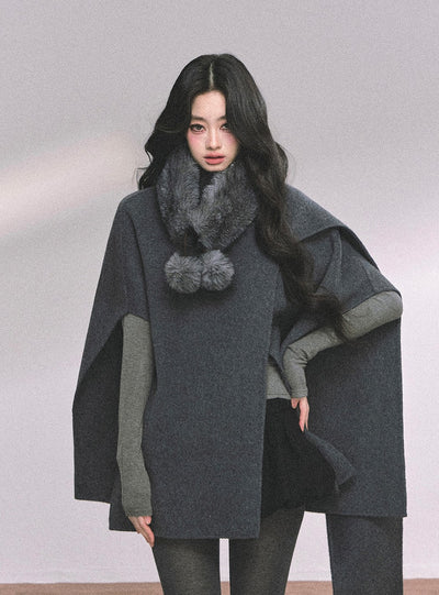 High-end French Luxury Woolen Cloak DIA0636