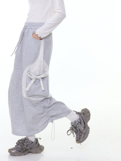 High Waist Mid-length Bow Skirt ZIZ0302