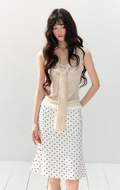 Slim Knitted Sleeveless Top SHI0155