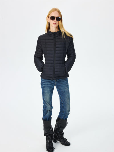 Quilted Lightweight Stand Collar Down Jacket CUR0264