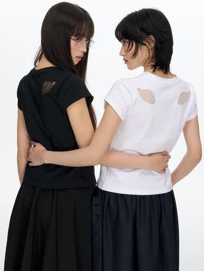 Back Wings Hollow T-shirt NEC0203