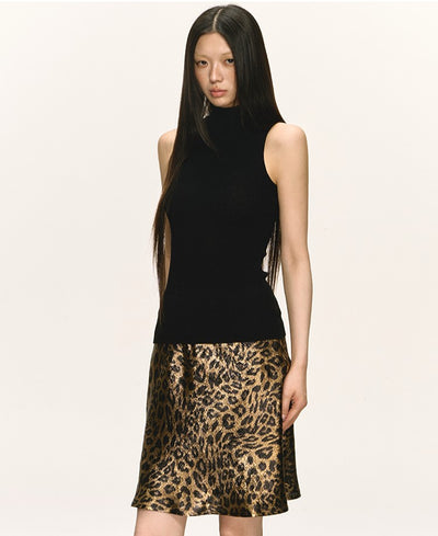 Leopard Print High Waist Skirt ANA0030