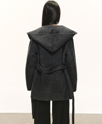 High-end Lace-up Hooded Jacket ANA0089