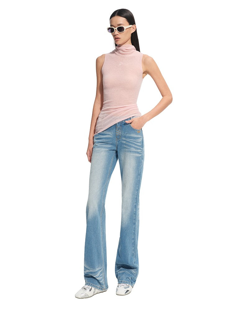 V-Waist Slim Straight Jeans NOT0315