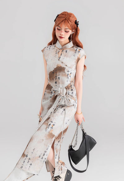 Ancient Style Design Smudged Dress KEI0075