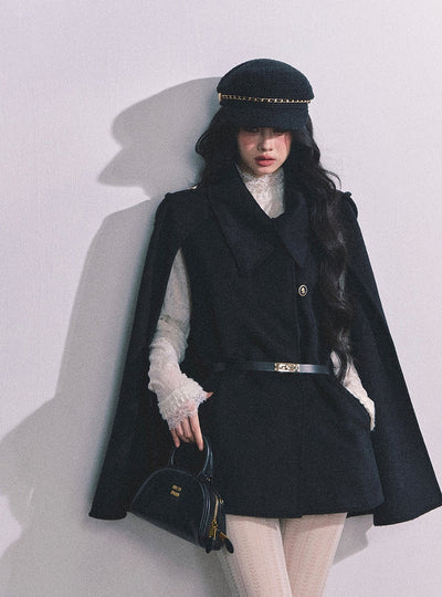 French-style Suit Black Jacket DIA0643