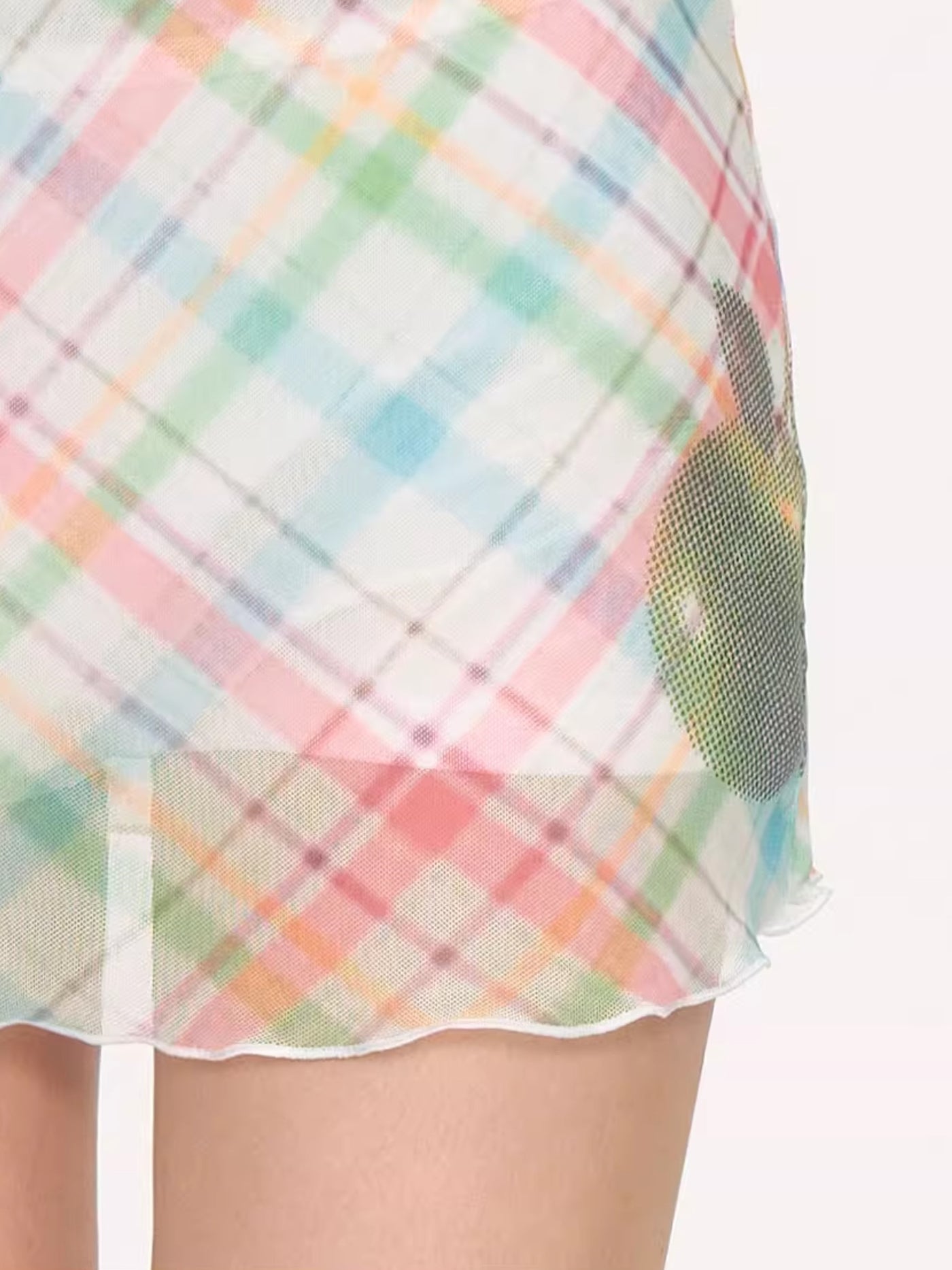 Apple Plaid A-line Skirt NEC0222