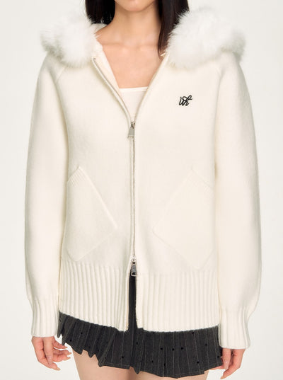 Soft Hooded Knitted Cardigan WEE0061