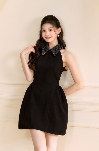 Sleeveless A-line Puffy Dress OSH0149