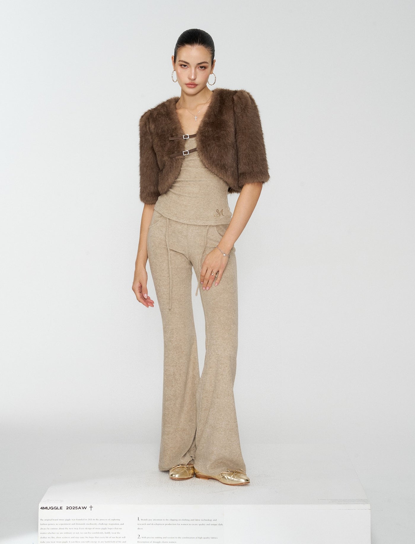 Eco-Friendly Fur Short Jacket 4MU0166