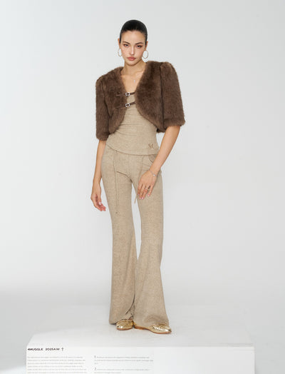 Eco-Friendly Fur Short Jacket 4MU0166