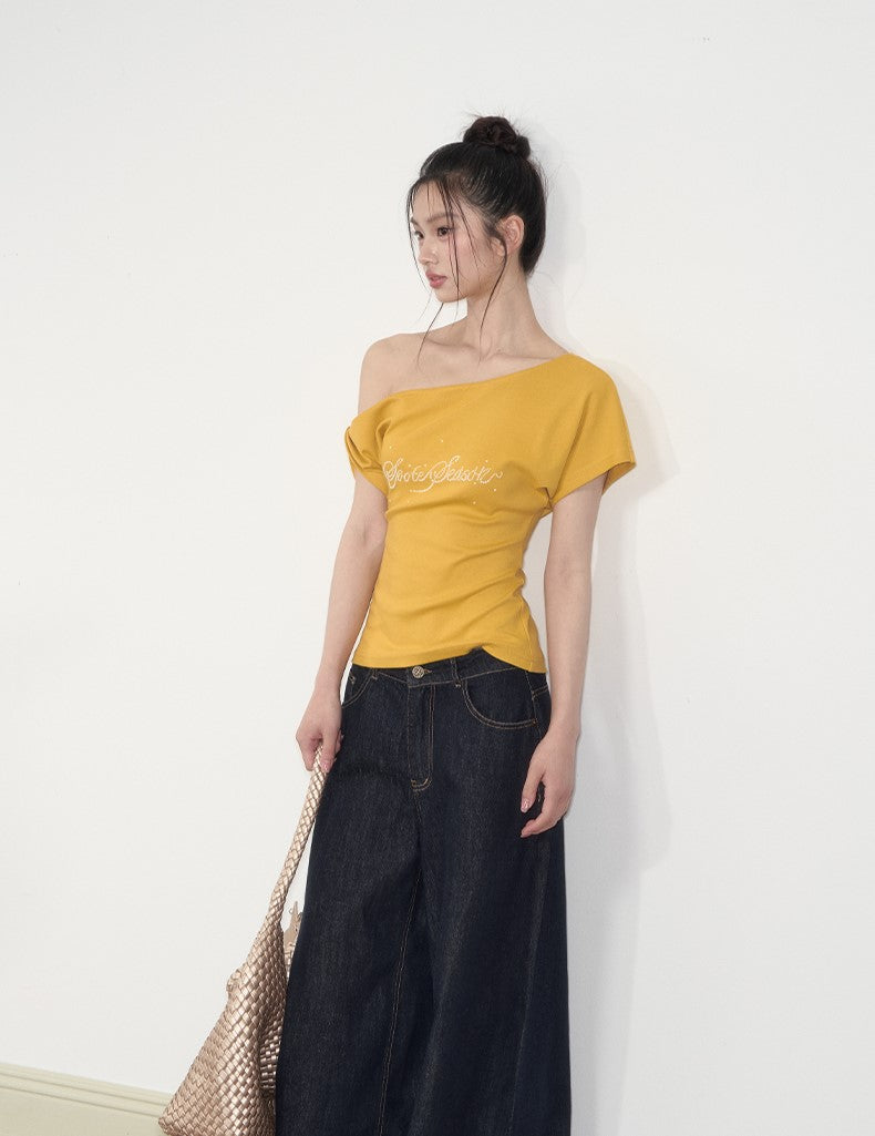 Twisted Diamond Pearl Casual T-shirt SOO0009